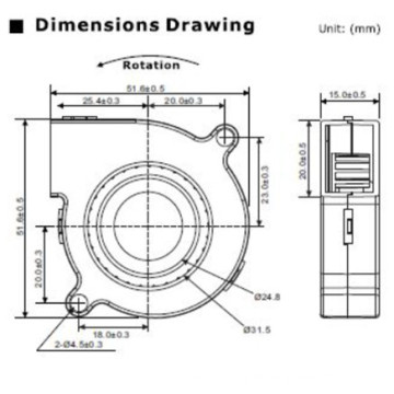 DC 12V Big Air Flow Gebläse